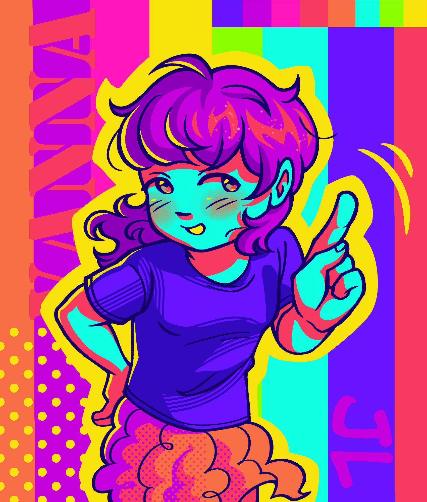 A very neon Vanna